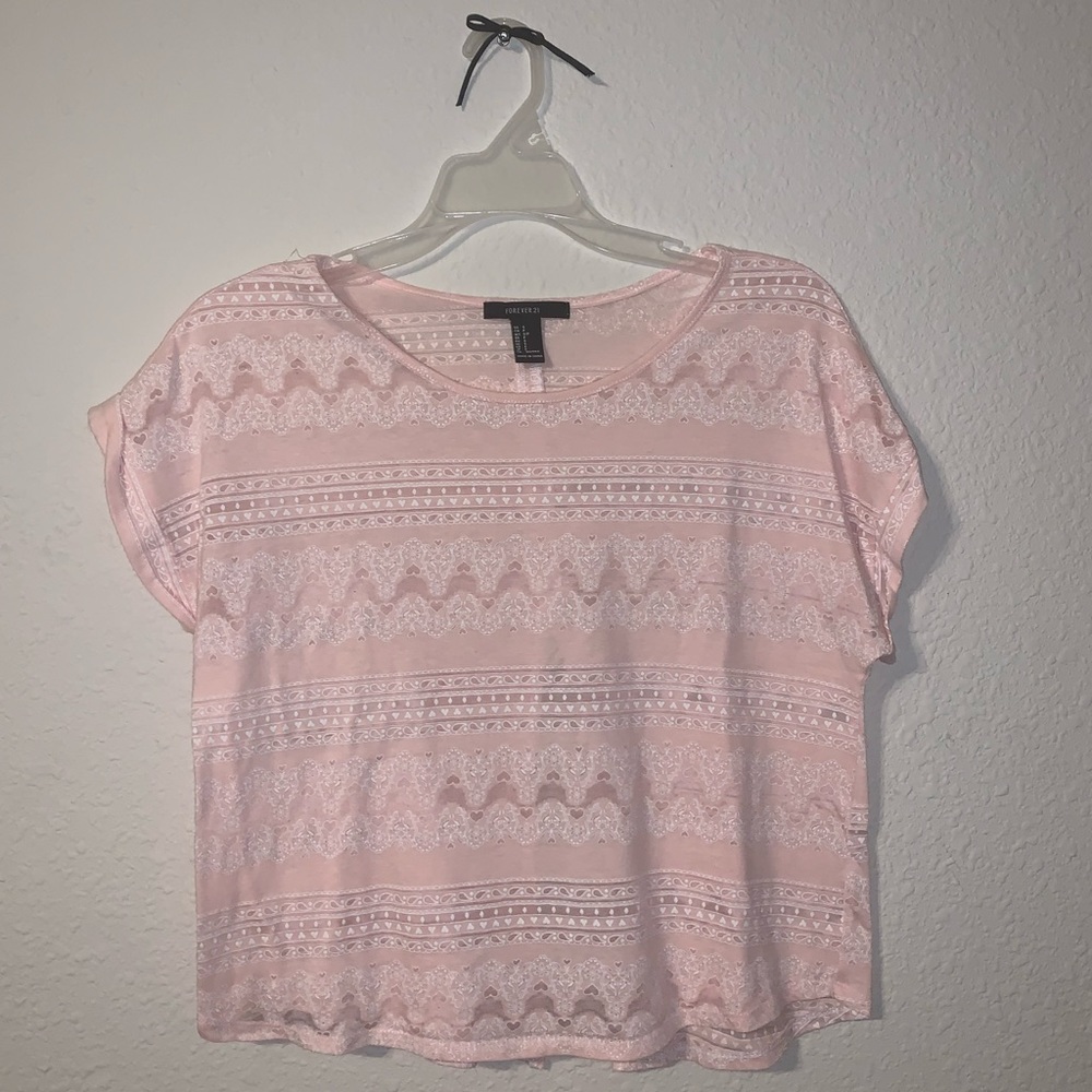 Pink Open Back Top